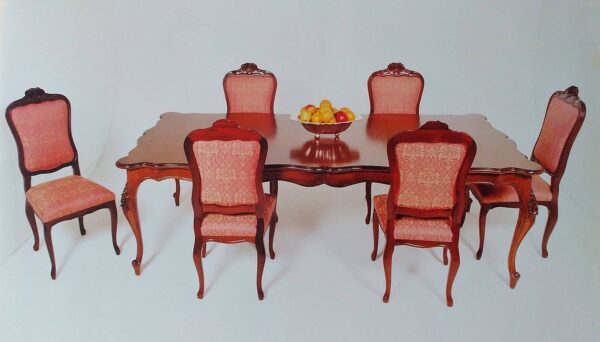 Mesa de comedor francés rosé