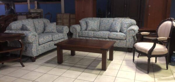 Sala Montecristo y mesa Fidgi de centro con sillón de acento Luis XVI o Rose - Imagen 2