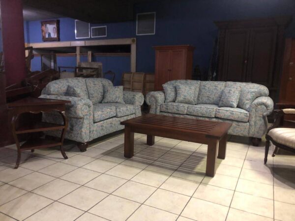 Sala Montecristo y mesa Fidgi de centro con sillón de acento Luis XVI o Rose - Imagen 4