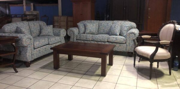Sala Montecristo y mesa Fidgi de centro con sillón de acento Luis XVI o Rose - Imagen 3